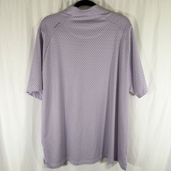 Callaway Golf Polo Men's XL Purple Print Short Sleeve Opti Dri Collared - Picture 8 of 11